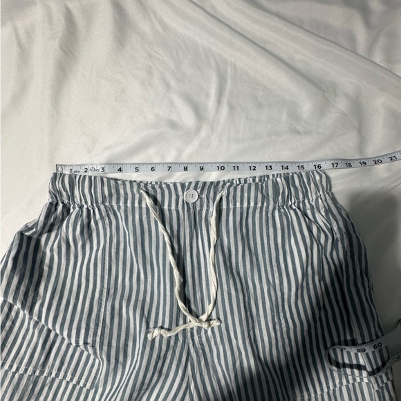 dRA Los Angeles Striped Cotton Parachute Pants & Top Set – Size L Quiet Luxury - Picture 10 of 16